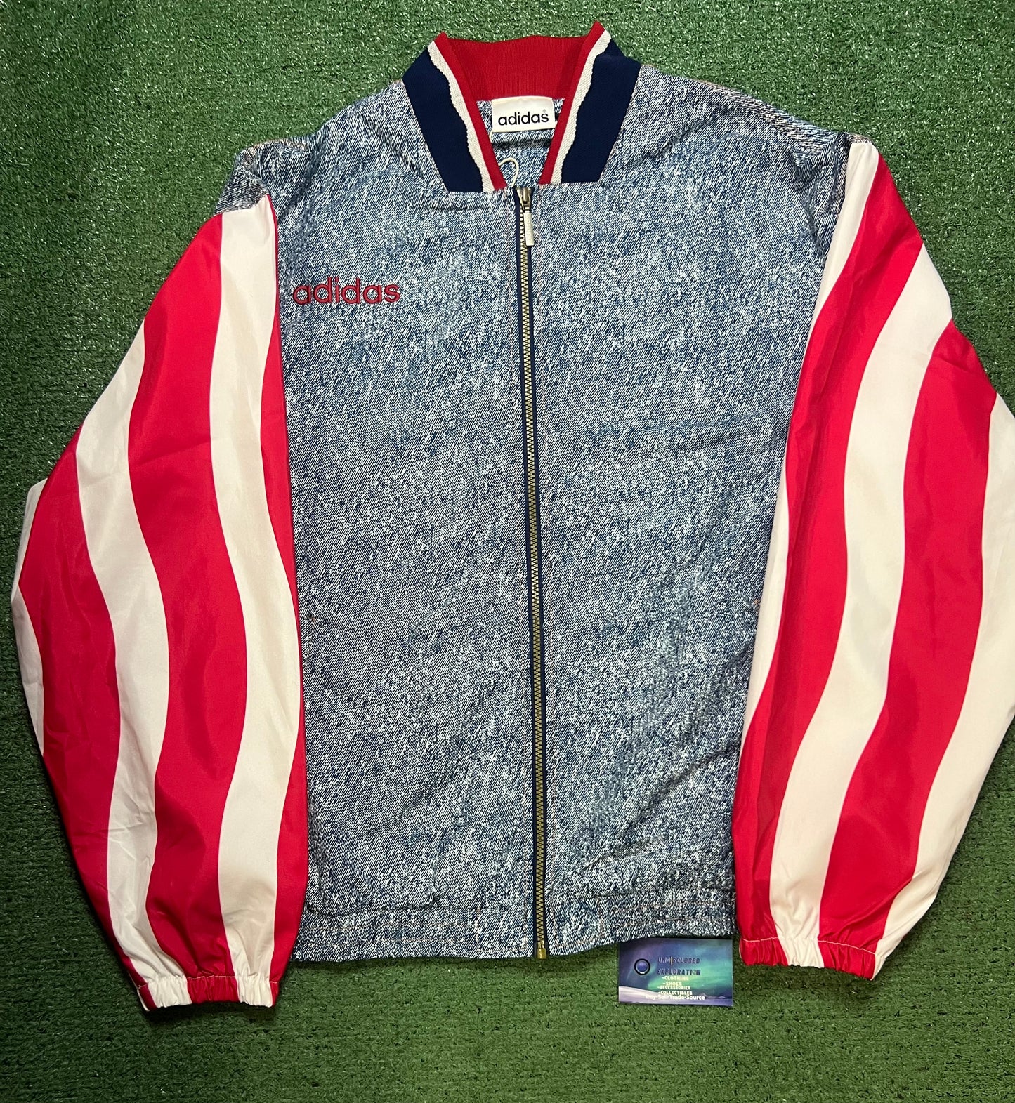 Adidas USA Soccer 1994 Denim Graphic Track Jacket