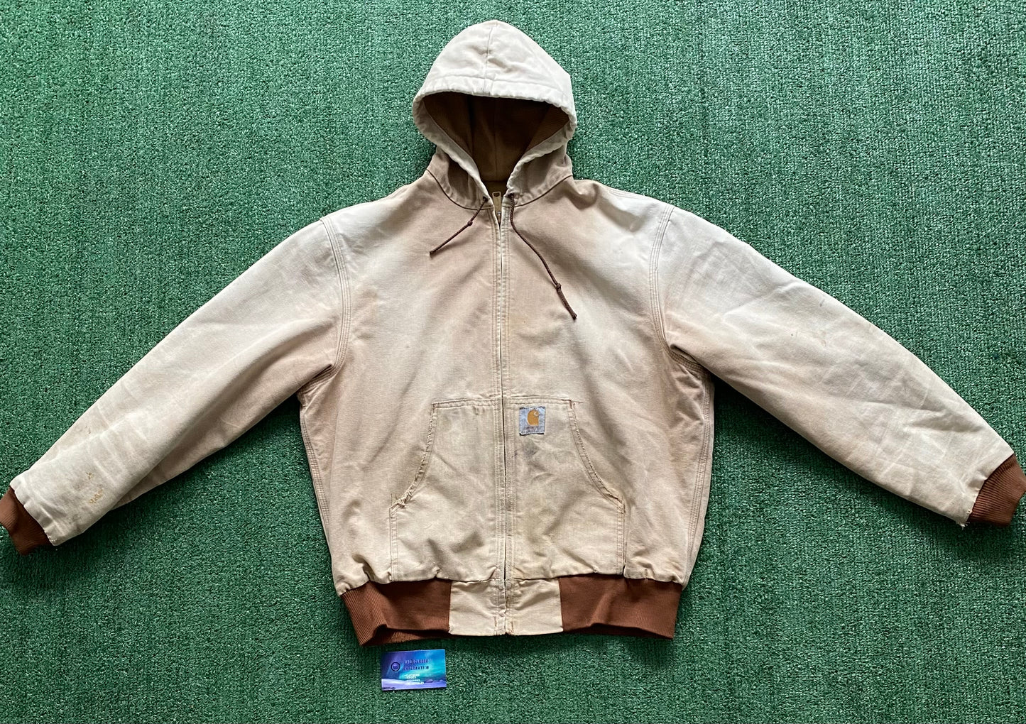 Vintage Carhartt tan hooded Jacket