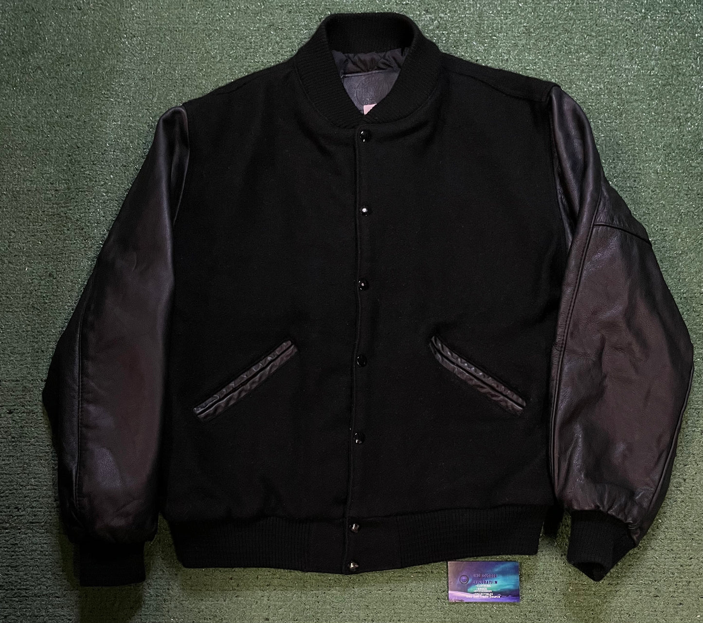 Vintage bald eagle suede & leather jacket