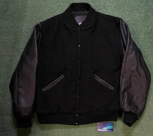 Vintage bald eagle suede & leather jacket