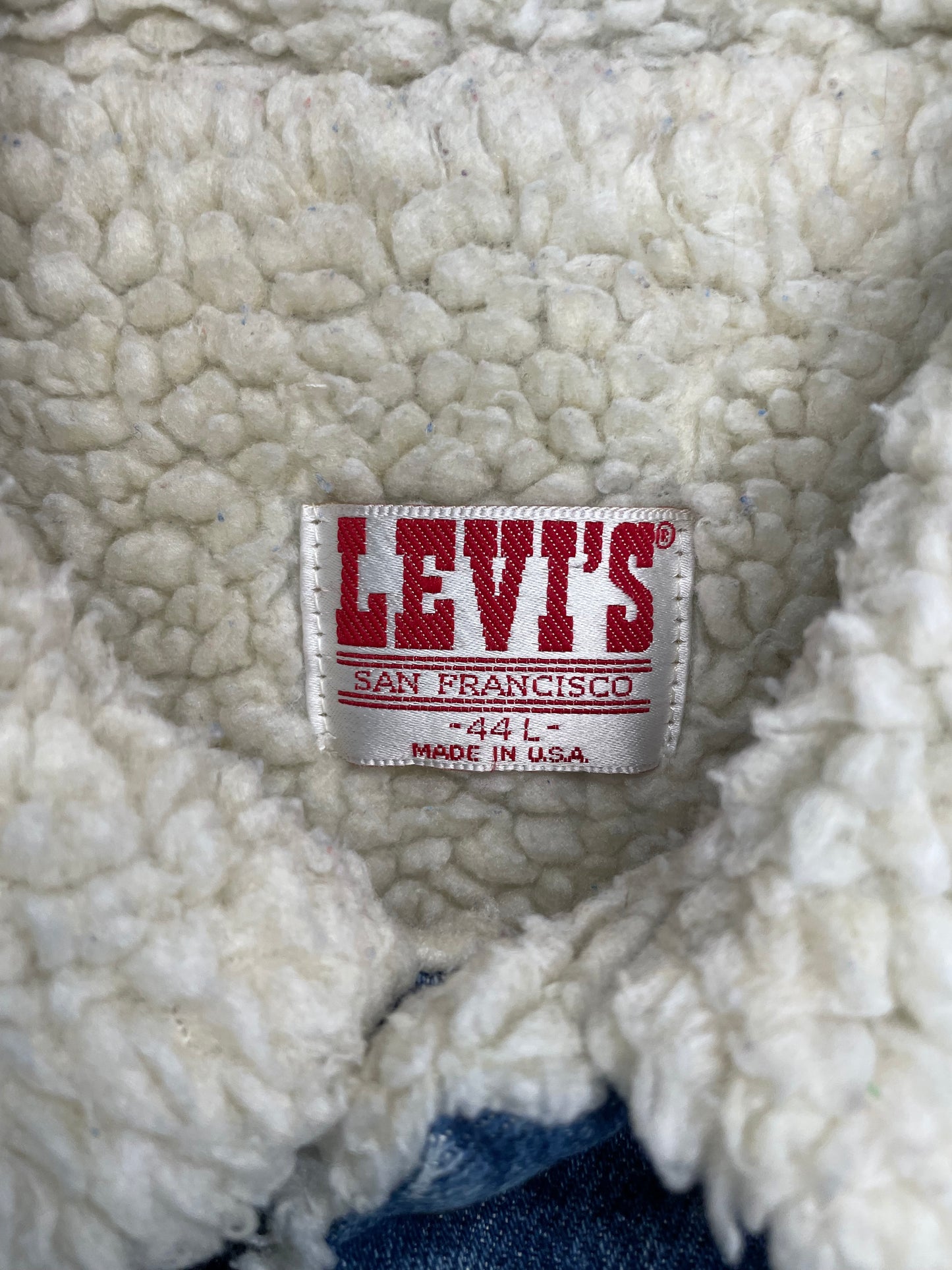 Vintage 1980s Levis Sherpa jean Jacket