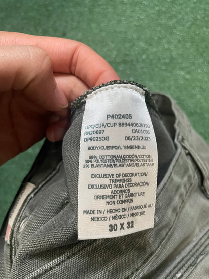 Dickies olive distressed cargo pants