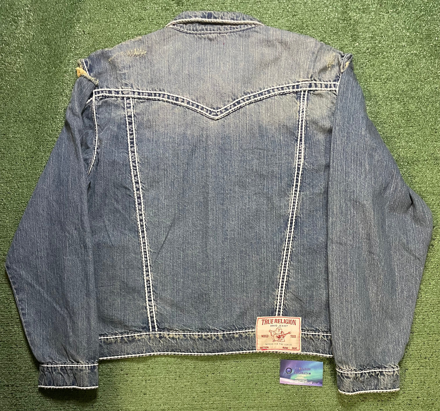 True Religion light wash Jimmy jean jacket