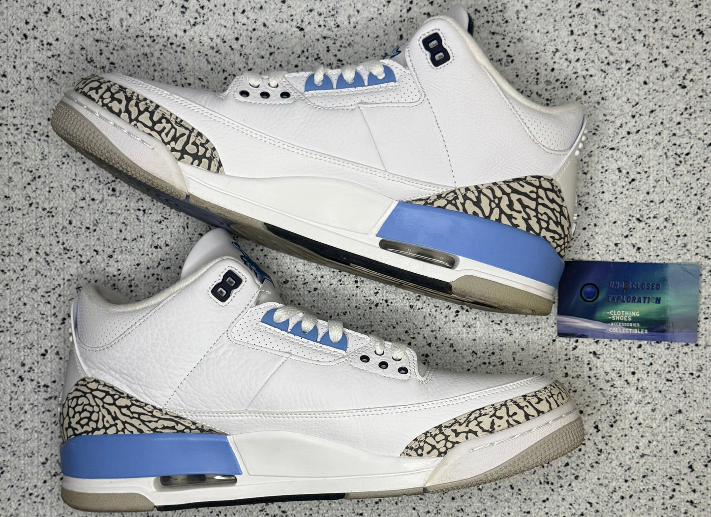 Jordan 3 UNC 11.5 Men/13 Women “Preowned”