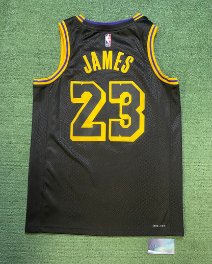 Nike LeBron James #23 black mamba swingman jersey