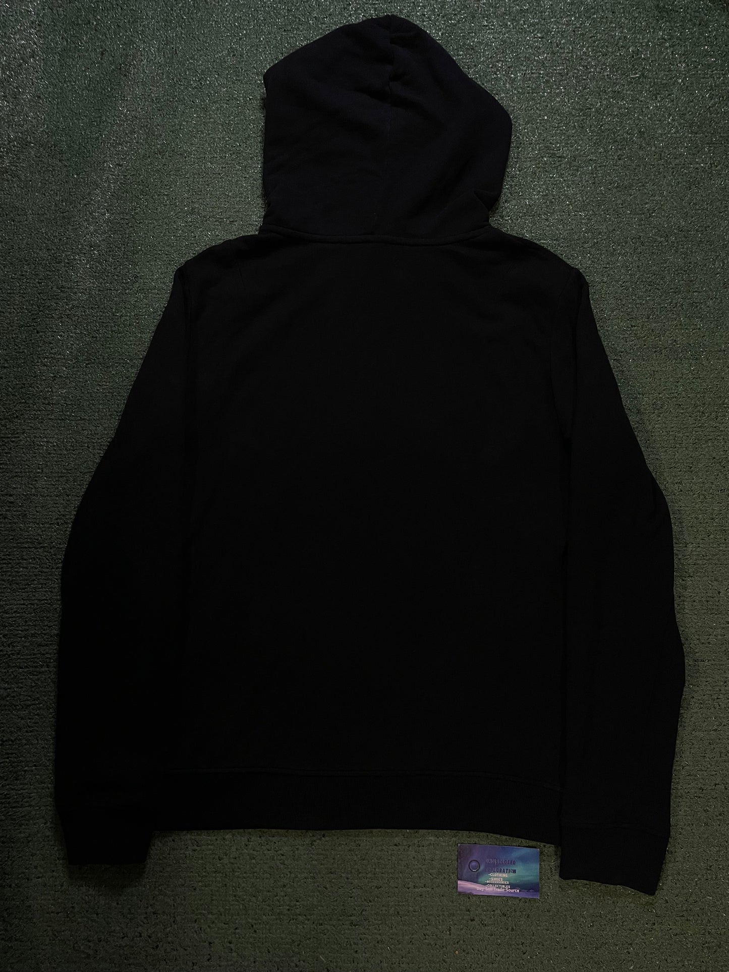 All Saints black raven pullover hoodie