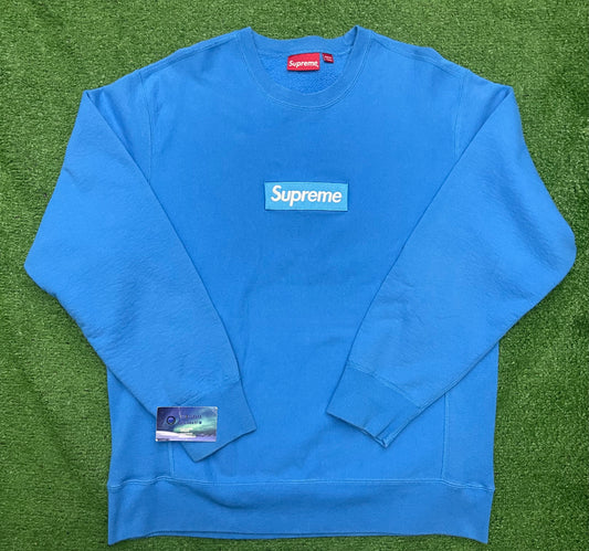 Supreme Box Logo Bright Royal Crewneck