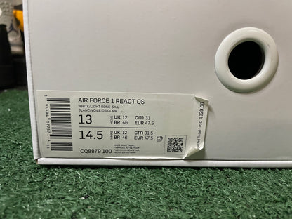 Nike Air Force 1 React QS white ice