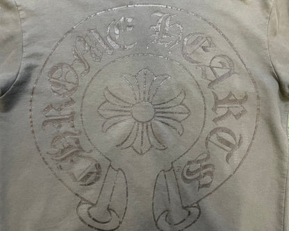 Vintage Chrome Hearts grey zip up hoodie
