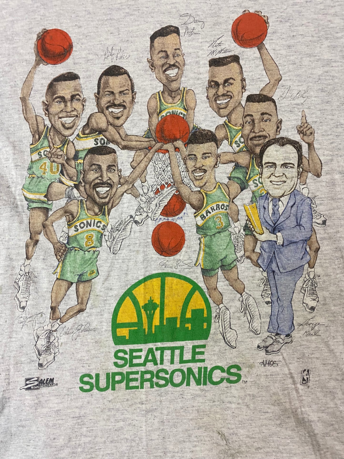 Vintage Seattle SuperSonics Lottery Shirt