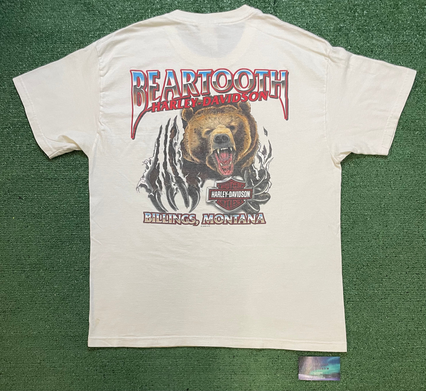 Vintage 2000s Harley Davidson Grizzly bear Montana tee