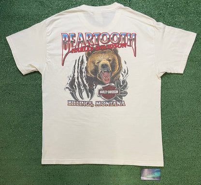 Vintage 2000s Harley Davidson Grizzly bear Montana tee