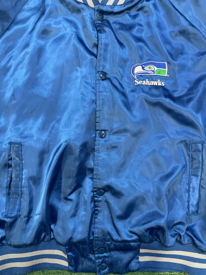 Vintage 1990s Seattle Seahawks satin chalkline jacket