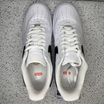 Nike Air Force 1 Supreme White Black 13 Men “Preowned”