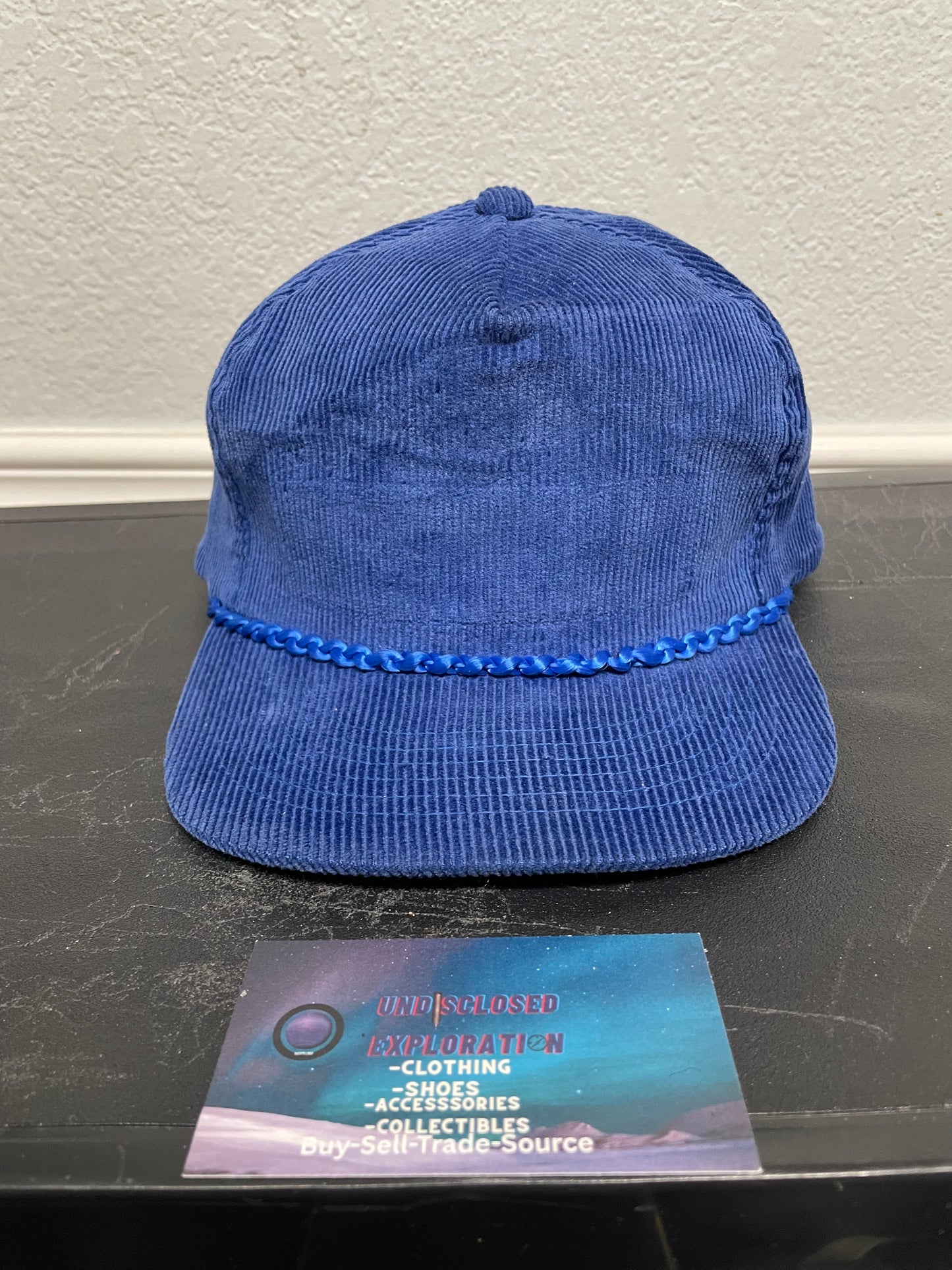 Vintage 1990s blue Corduroy hat