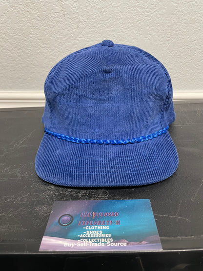 Vintage 1990s blue Corduroy hat