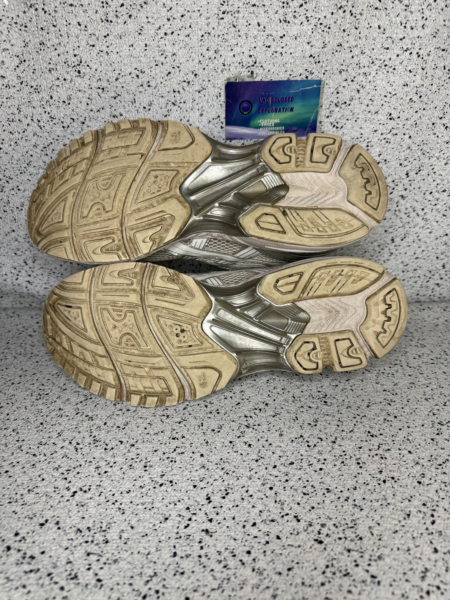 JJJJound ASICS Gel Kayano 14 Silver White 11 Men/12.5 Women “Preowned”