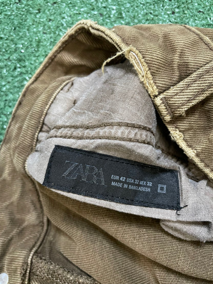 Brown zara carpenter shorts