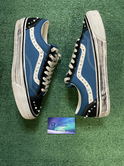 Vans old skool pearlized black & navy size 11.5men/13women