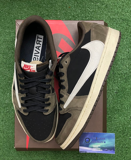 Jordan 1 Low Travis Scott Mocha 10 Men/11.5 Women “Preowned”