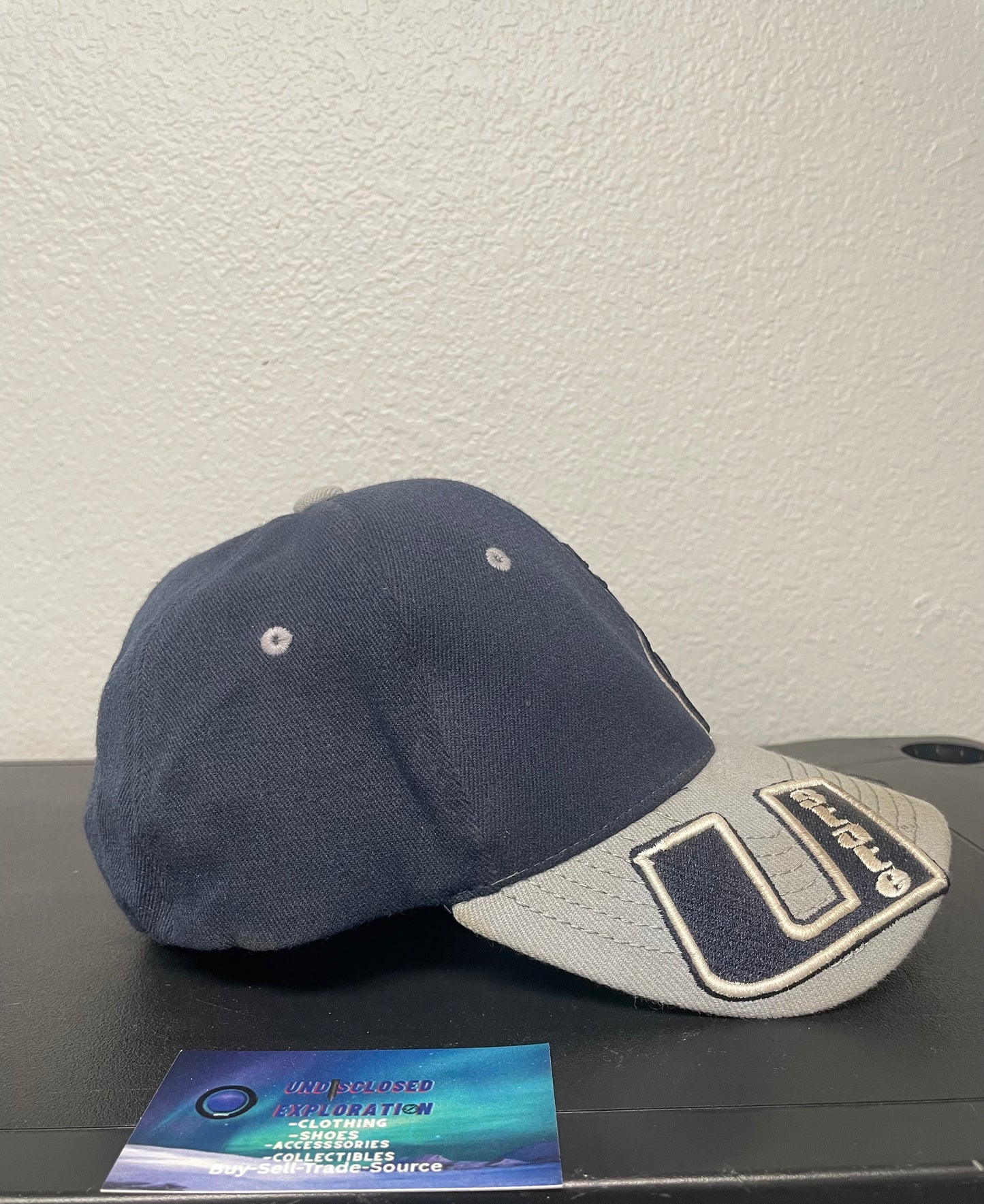 Vintage Utah State university grey and navy hat