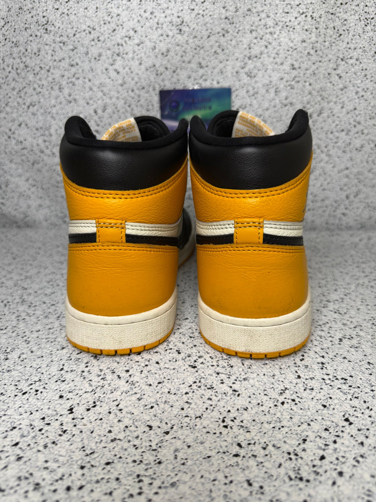 Jordan 1 Yellow Toe 9 Men/10.5 Women “Preowned”