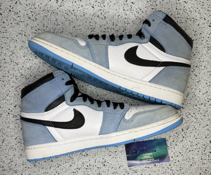 Jordan 1 University Blue 10.5 Men/12 Women “Preowned”