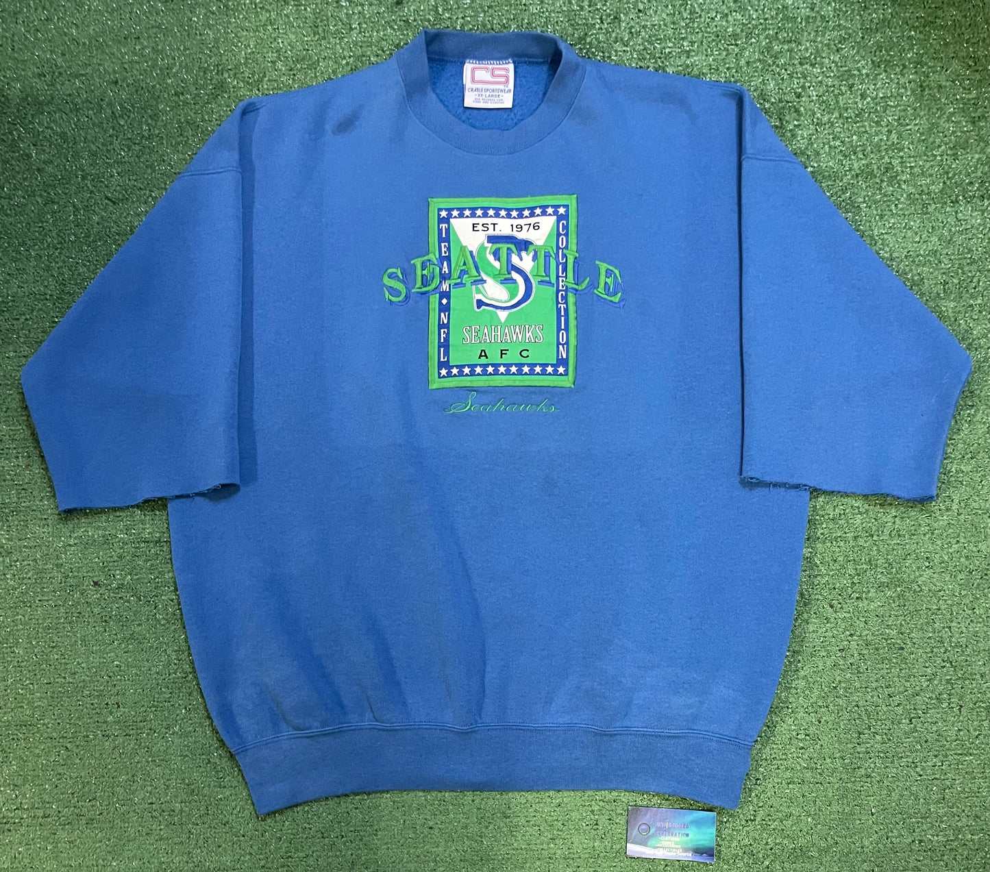 Vintage 1990s Seattle Seahawks embroidered green