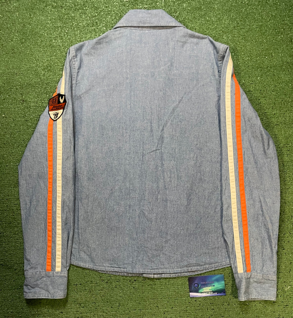 Harley Davidson denim & striped button up