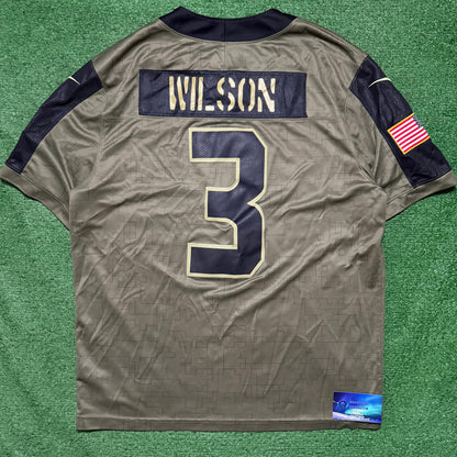 Russell Wilson Salute To Service Seahawks Jersey