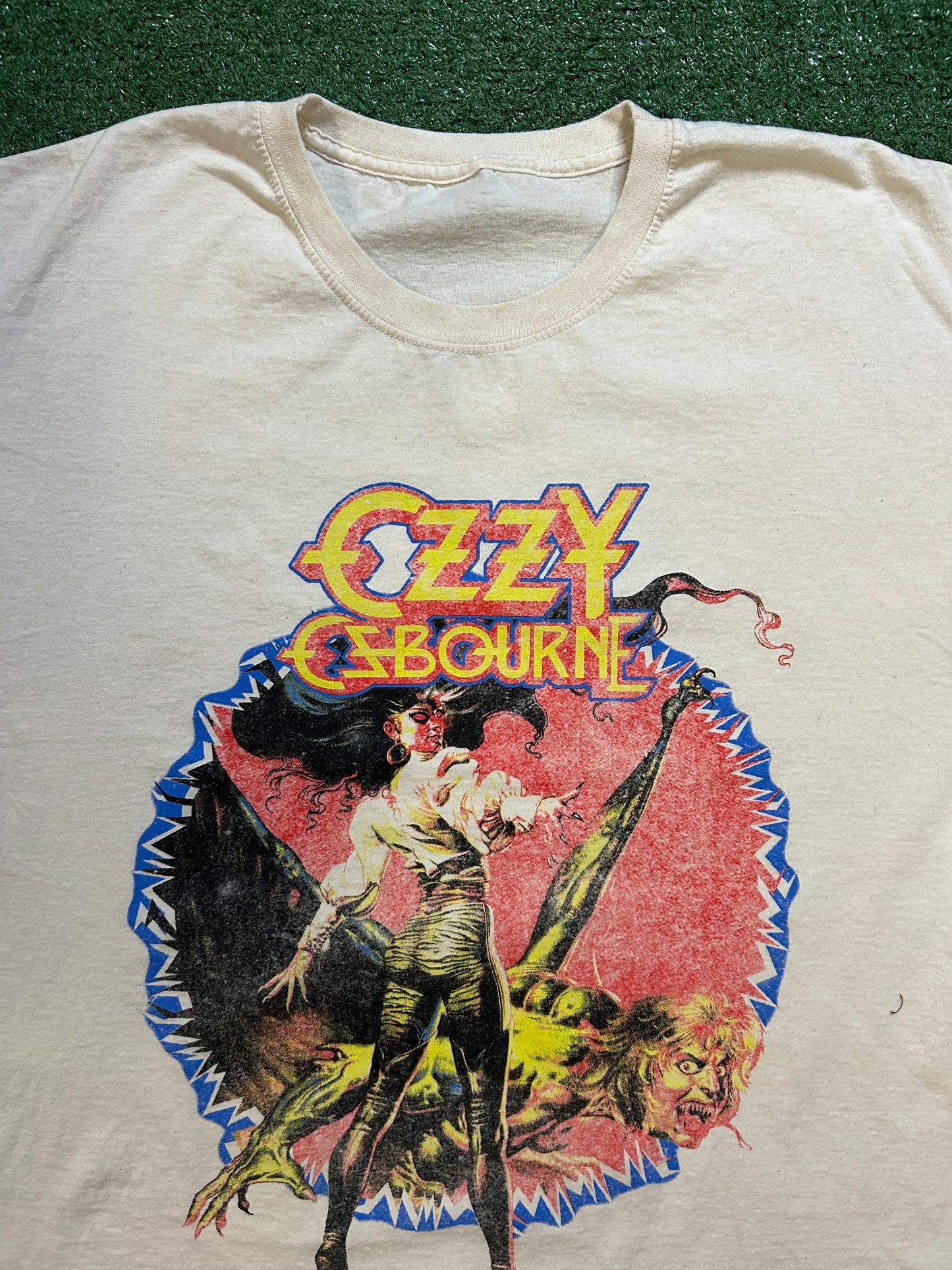 Ozzy ozbourne tour 86 white tee