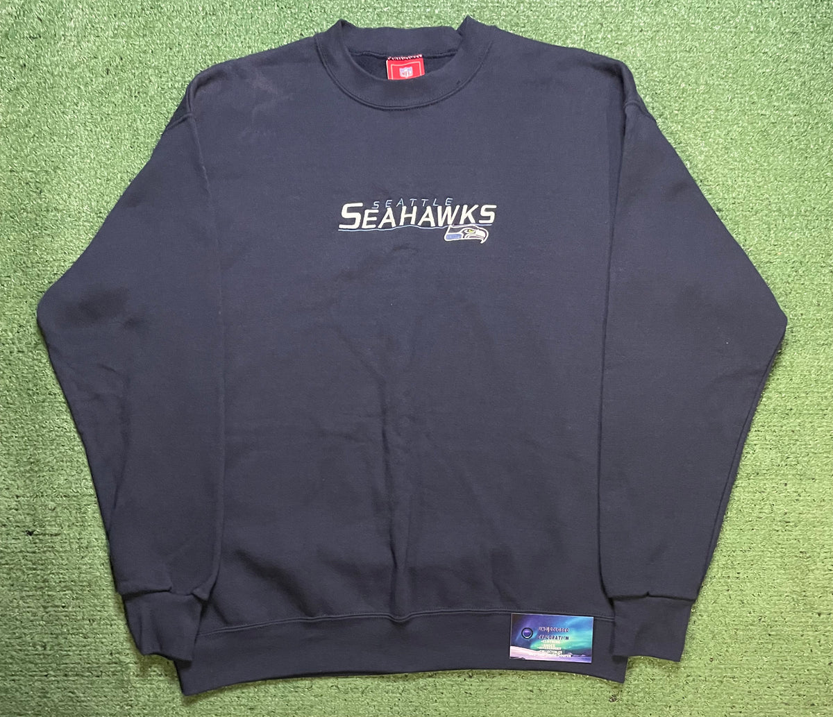 Vintage Seattle Seahawks embroidered crewneck