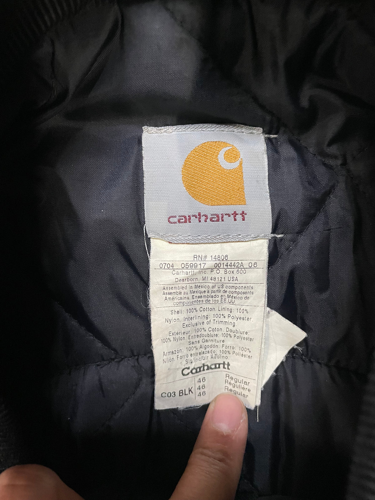 vintage Carhartt C03 Firm Duck Arctic-Lined Traditional Harley Davidson Coat