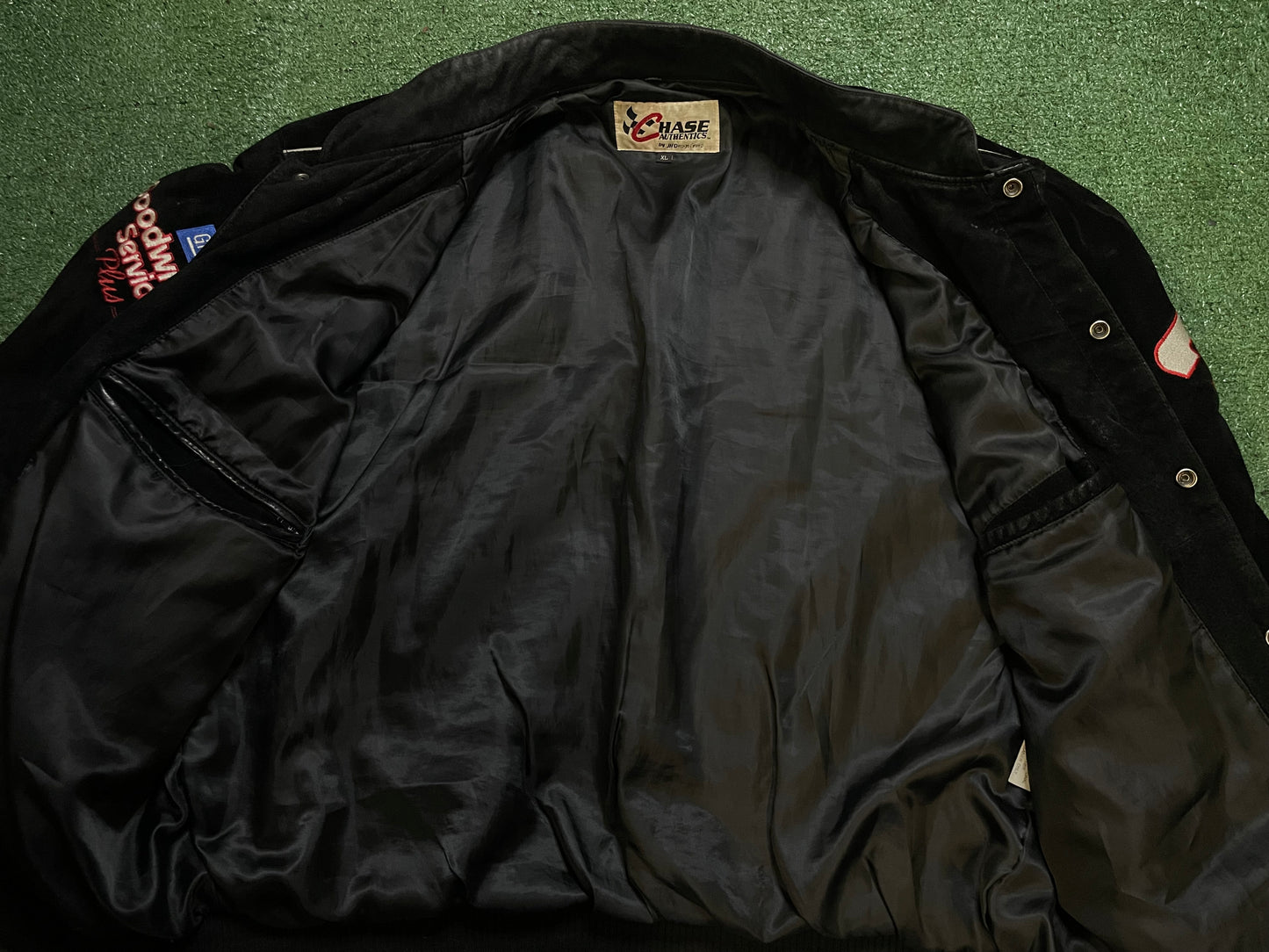Vintage Goodwrench Service Plus black nascar jacket