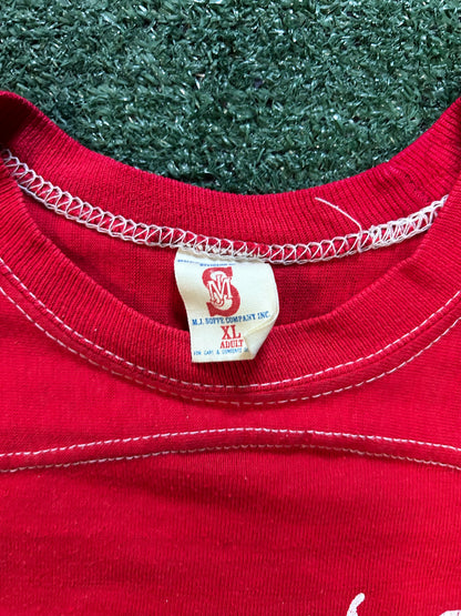 Vintage 1980s Dawson red tee