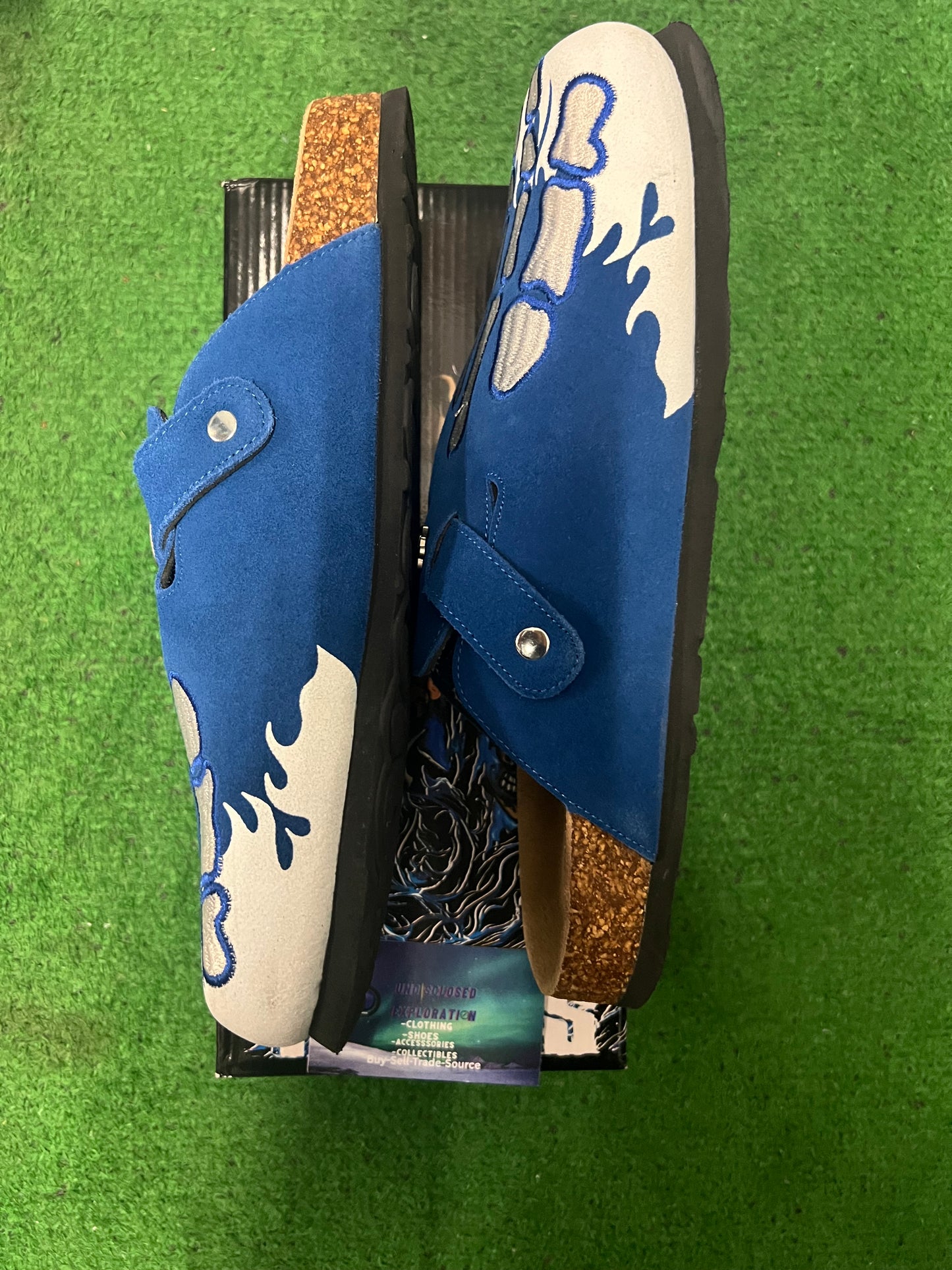 OMNEWYORK Octavious marks sub zero blue clogs size 11men/12.5women