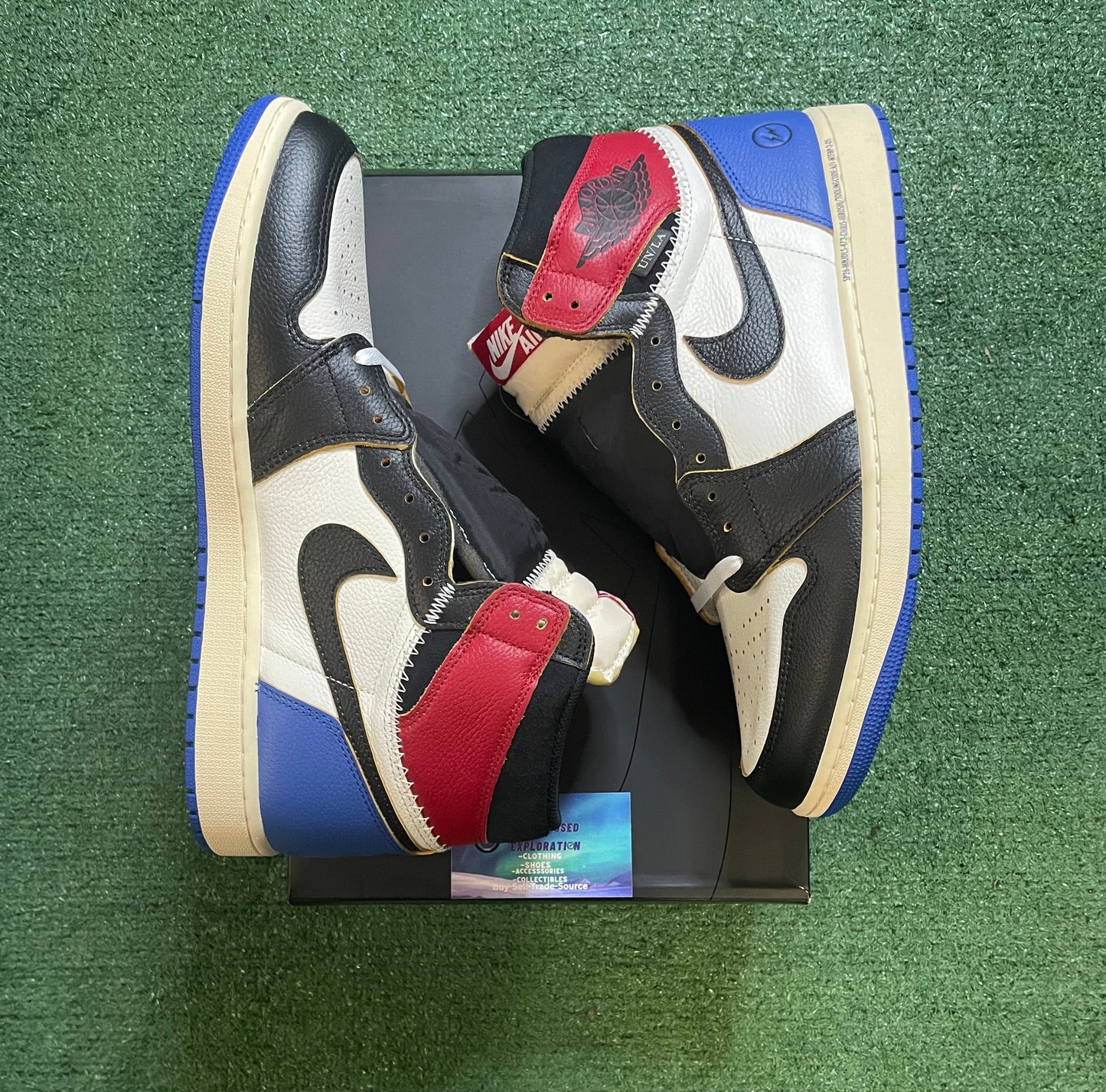 Jordan 1 high x fragment union la varsity red
