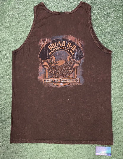 Vintage 2000s Harley Davidson Marysville WA tank top