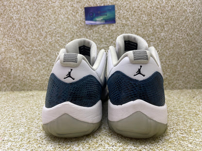 Jordan 11 Low Navy Snakeskin 10.5 Men/12 Women “Preowned”