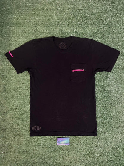 Chrome hearts Black and pink made in Hollywood tee