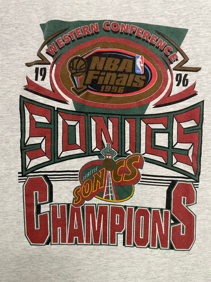 Vintage 1990s seattle Sonics western conference Champions tee