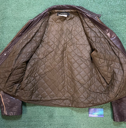 Vintage 1970s Harley Davidson amf leather brown jacket