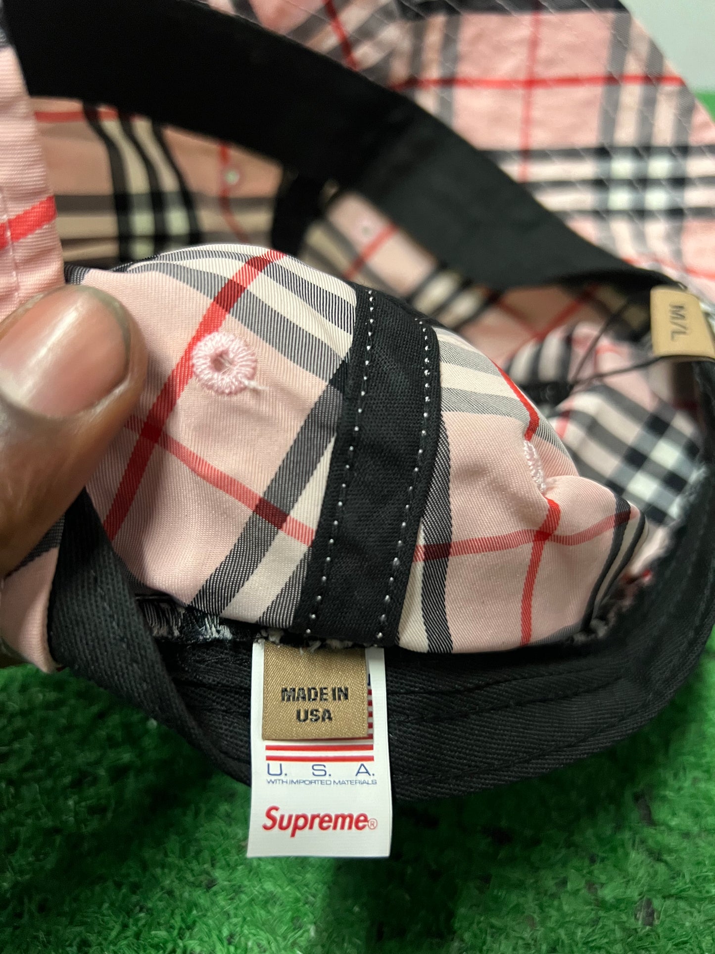 Supreme X Burberry bucket hat