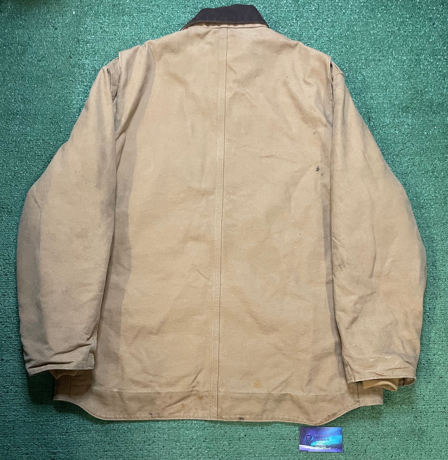 Carhartt beige & brown Sherpa lined jacket