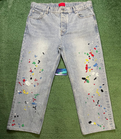 FUGAZI Chain Splatter Jeans