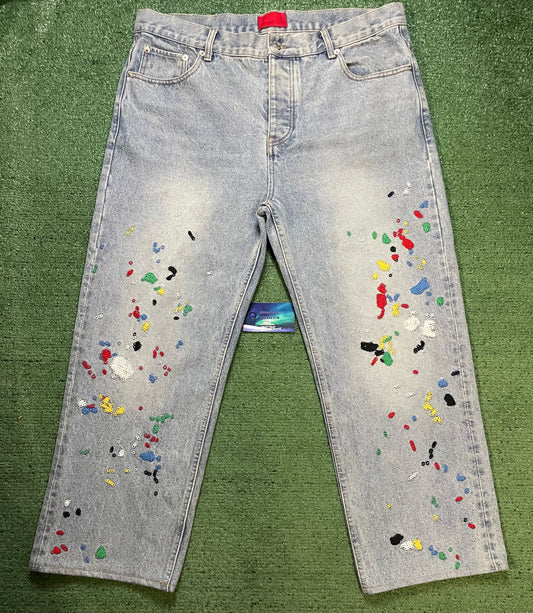FUGAZI Chain Splatter Jeans