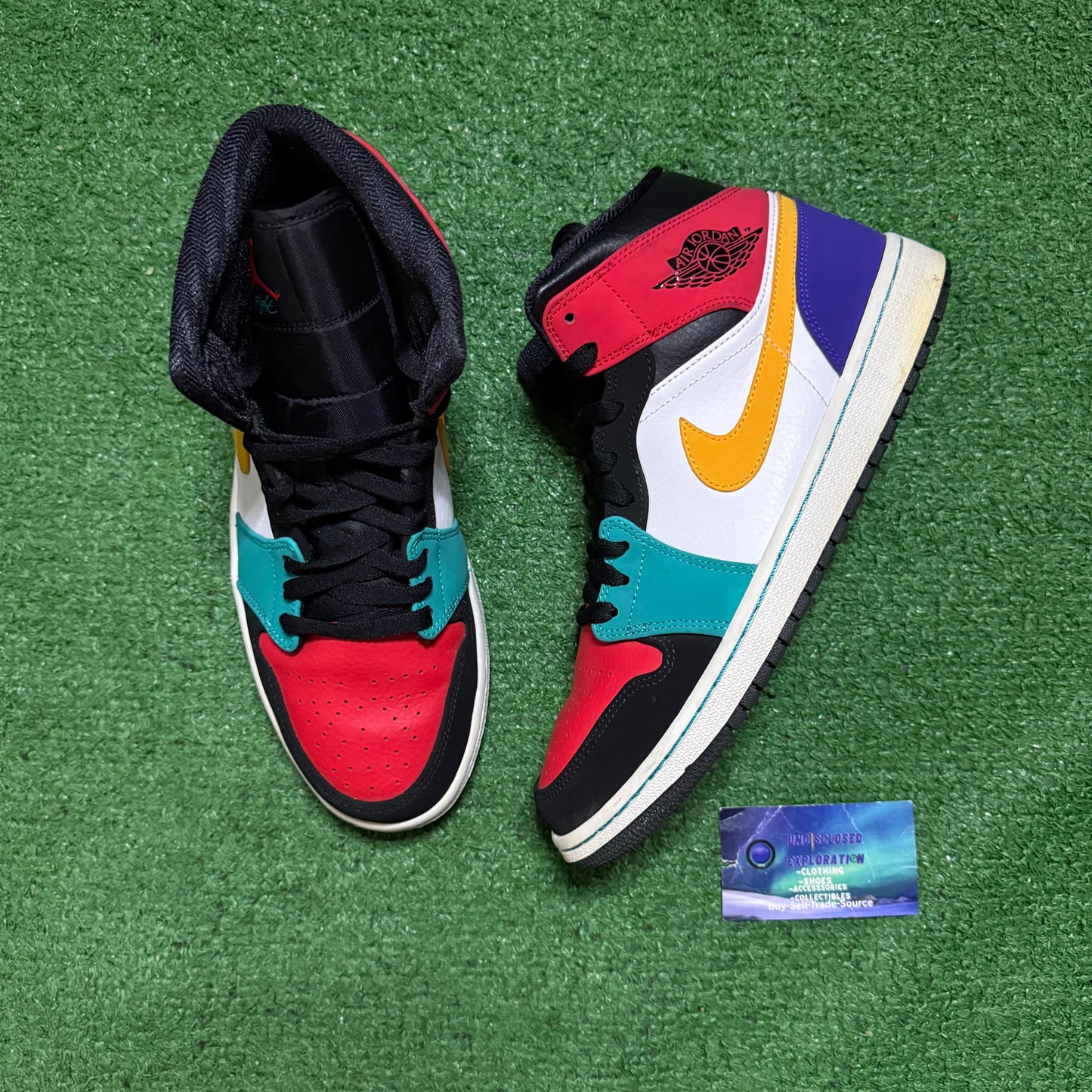 Jordan 1 Mid Multi Color 9.5 Men “Preowned”