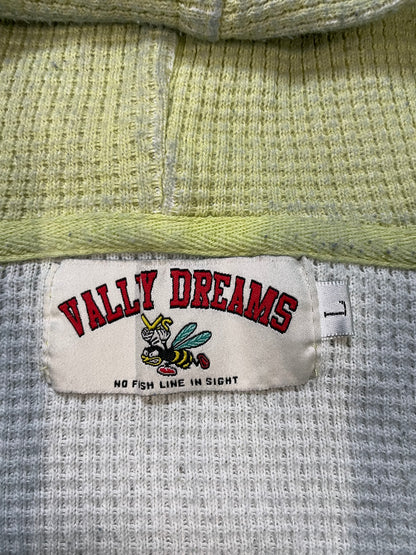 Vale Forever Valley Dreams Hack green thermal knit zip up hoodie