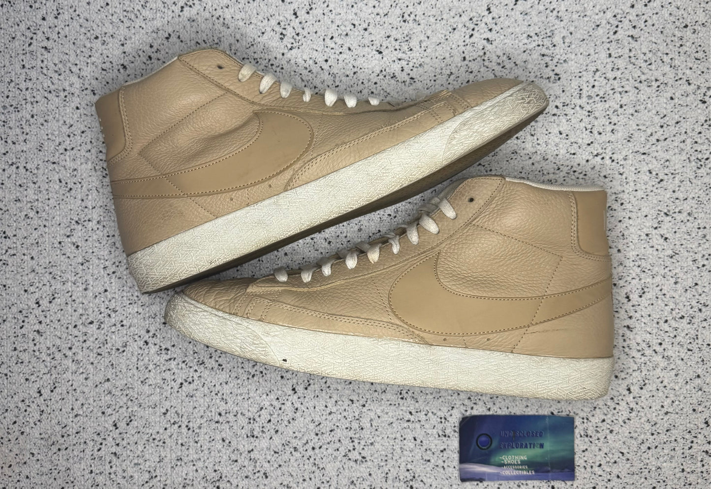 Nike Blazer Mid Premium Linen 13 Men/14.5 Women “Preowned”