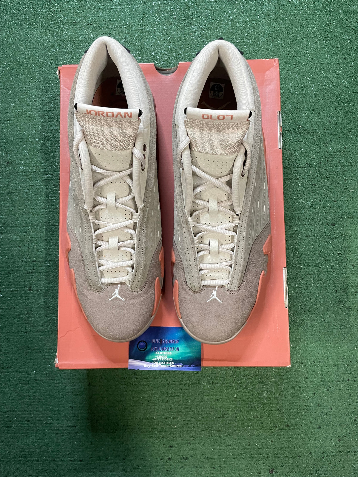 Air Jordan 14 clot Terra blush size 13men/14.5women